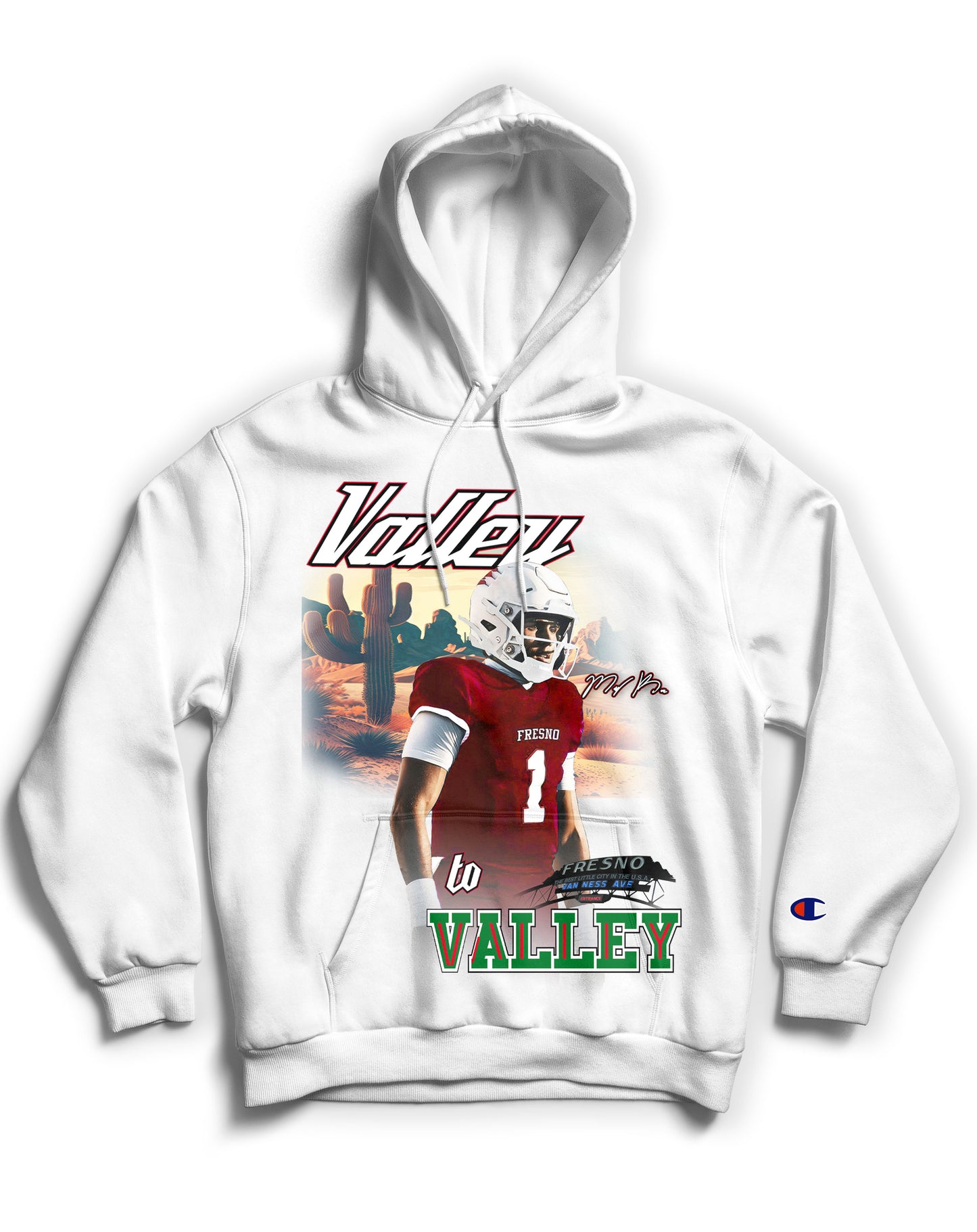 Mikey Keene “Valley to Valley” Tribute Hoodie *LIMITED EDITION* (Black & White)
