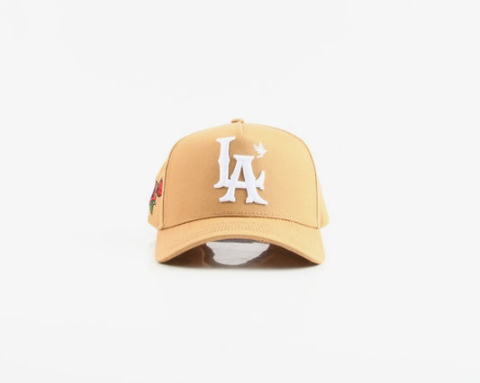 LA "Five Star" Rose Snapback Hat *2026 Edition* (Brown)