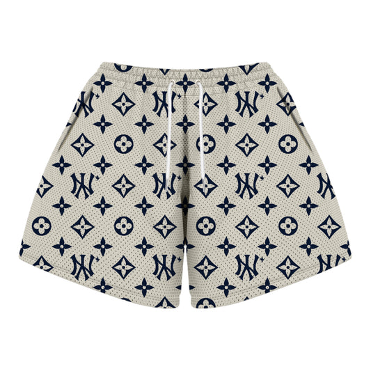 NY Mesh Shorts (Cream)