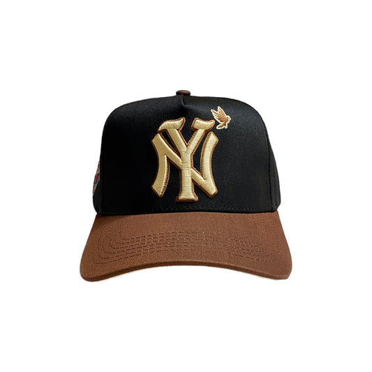 NY Chocolate Brown/Black Legacy Hat *2023 Edition (Tan Bottom)