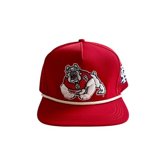 Fresno State Bulldogs “Hybrid” SnapBack Hat (Red)