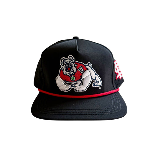 Fresno State Bulldogs “Hybrid” Snapback Hat (Black)
