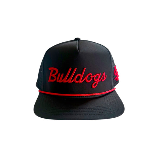Fresno State Bulldogs "Hybrid" Script Snapback Hat (Black)