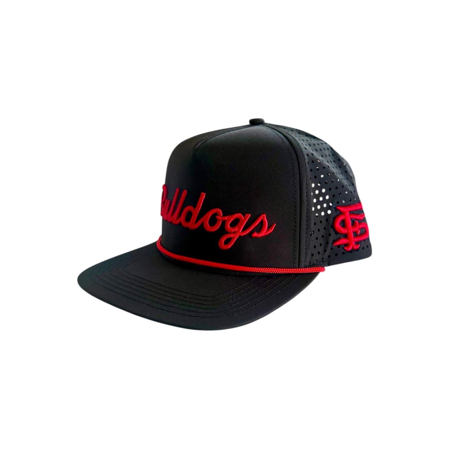 Fresno State Bulldogs "Hybrid" Script Snapback Hat (Black)