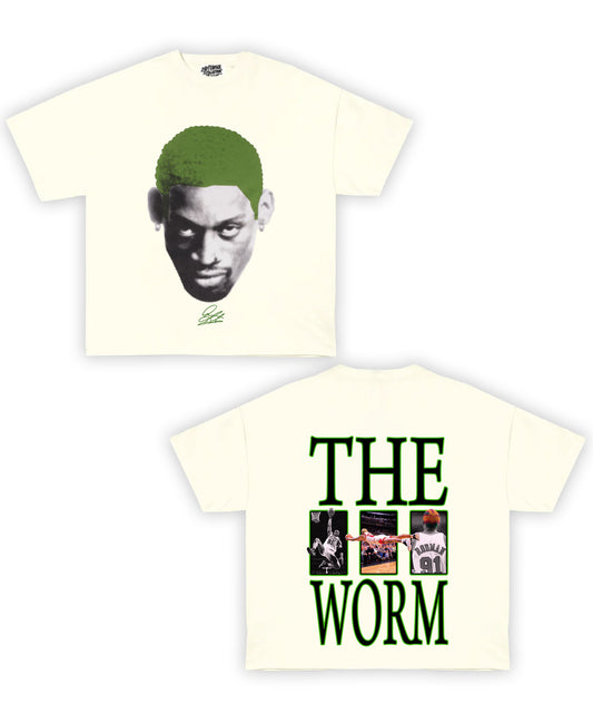 The Worm Tribute Vintage Shirt: Front/Back (Cream)