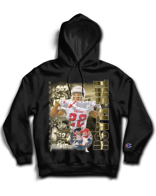 Malik “THE FLASH” Sherrod Tribute Hoodie *LIMITED EDITION* (Black & White)