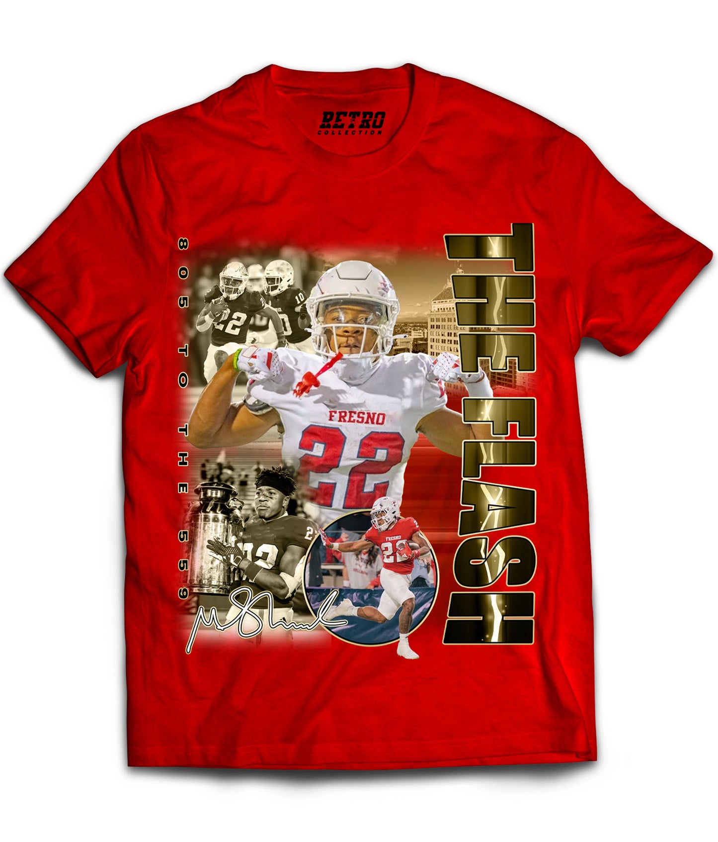 Malik “THE FLASH” Sherrod Tribute Shirt *LIMITED EDITION* (Black, Red, White)