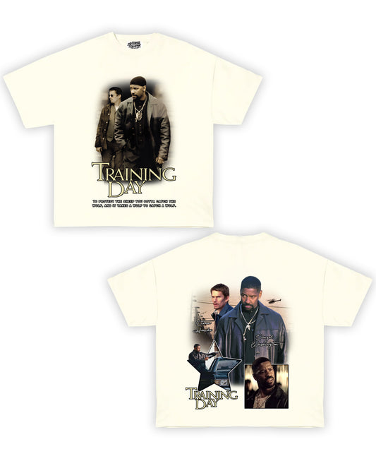 Training Day Tribute Vintage Shirt: Front/Back (Cream)