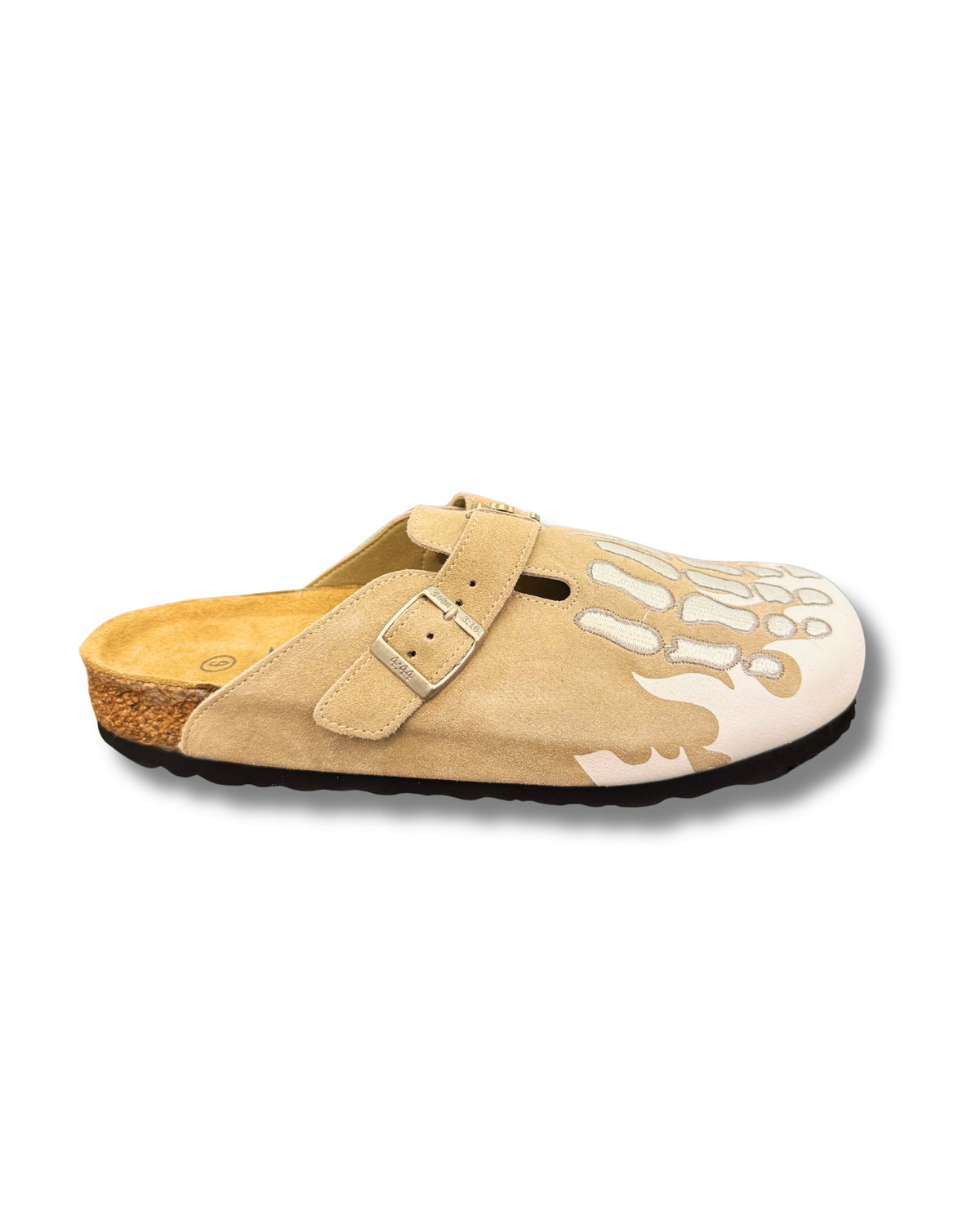 Beige Skelton Clogs