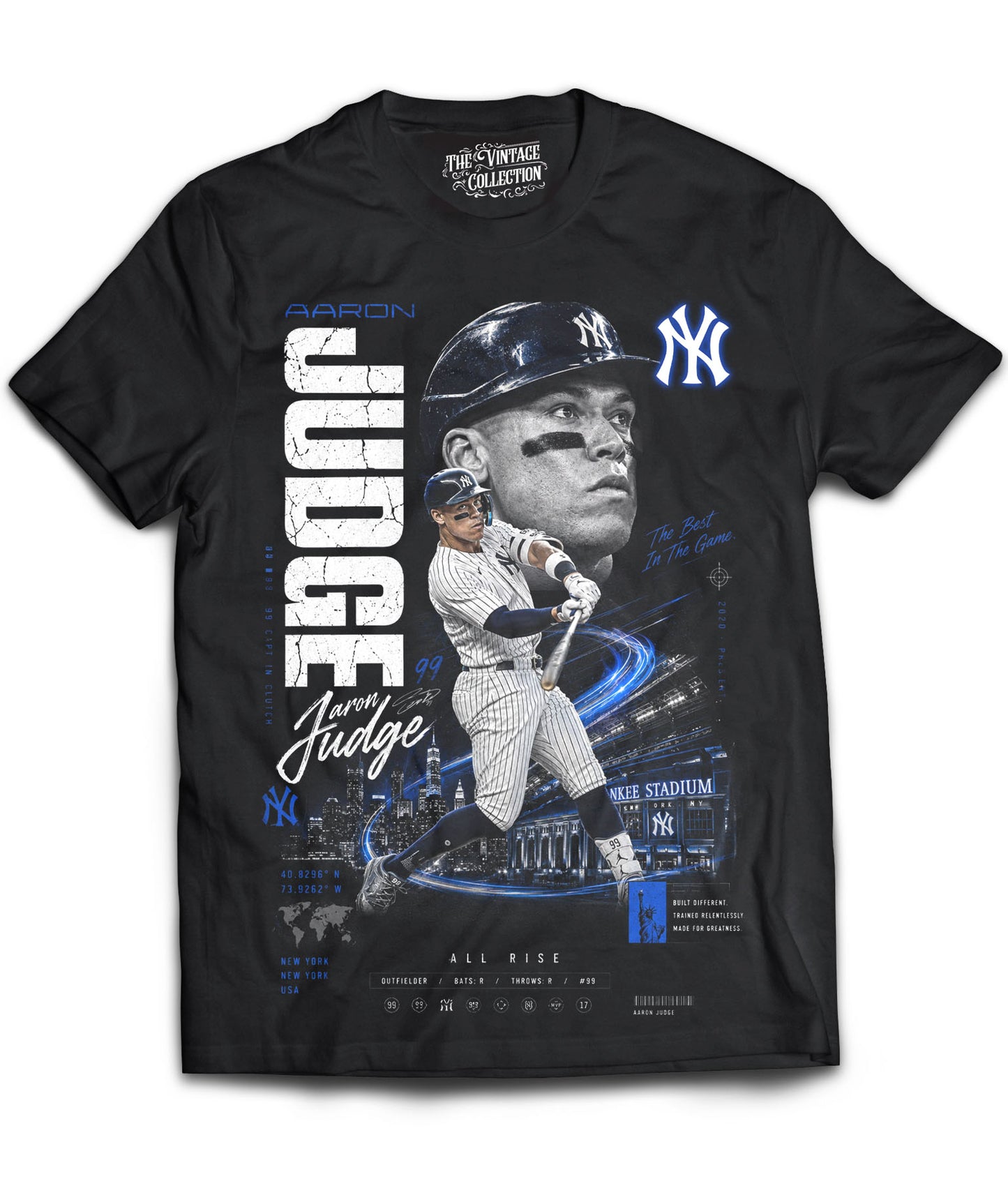 Aaron Judge Vintage Shirt (Black) *Adult & Youth*