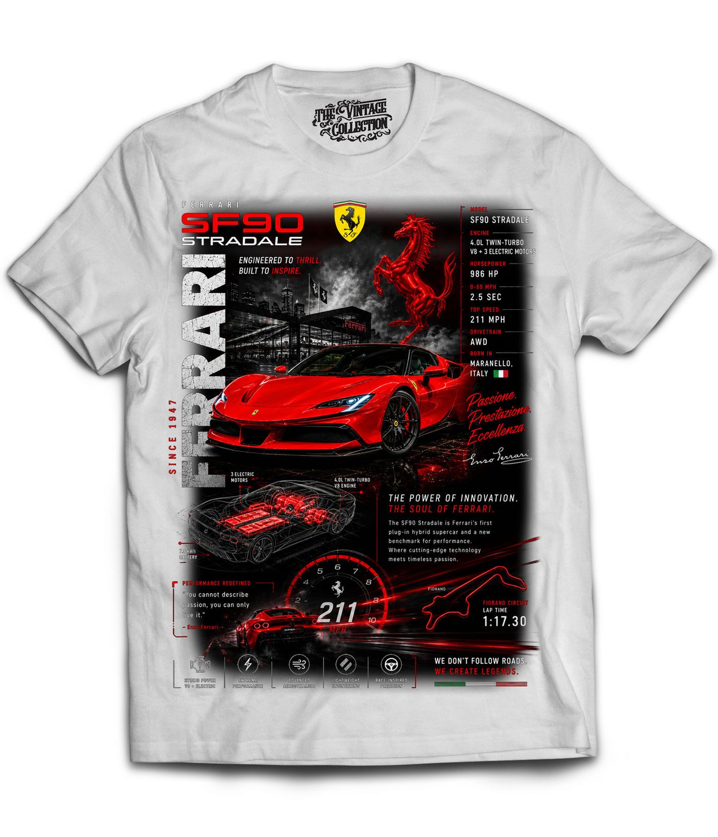 Ferrari Vintage Shirt (White)