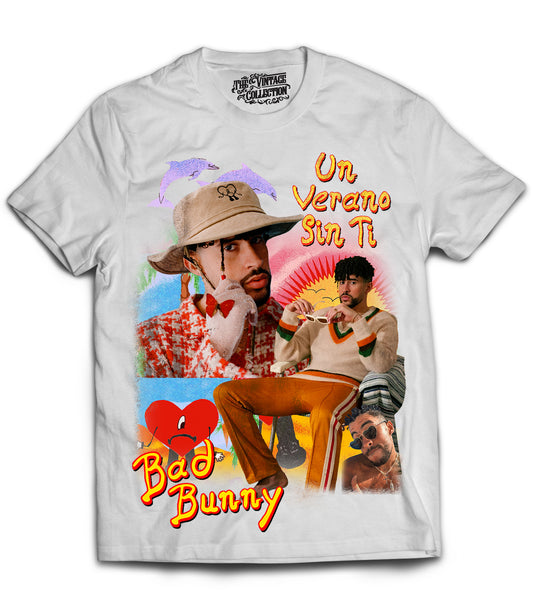 Bad Bunny Tribute Shirt #3 (White)