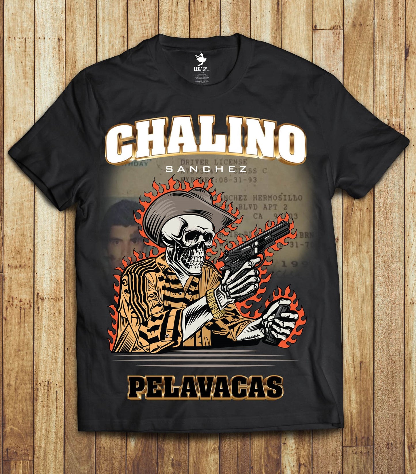 Chalino Sanchez *Skeleton Edition* Shirt (Black)