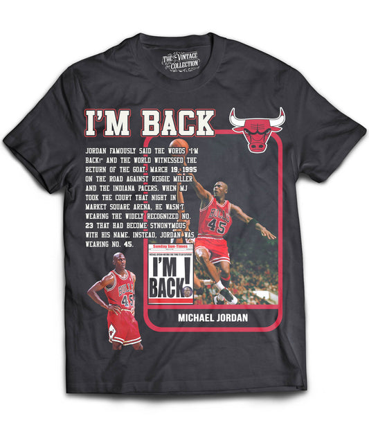 I'm Back Card Shirt (Black)