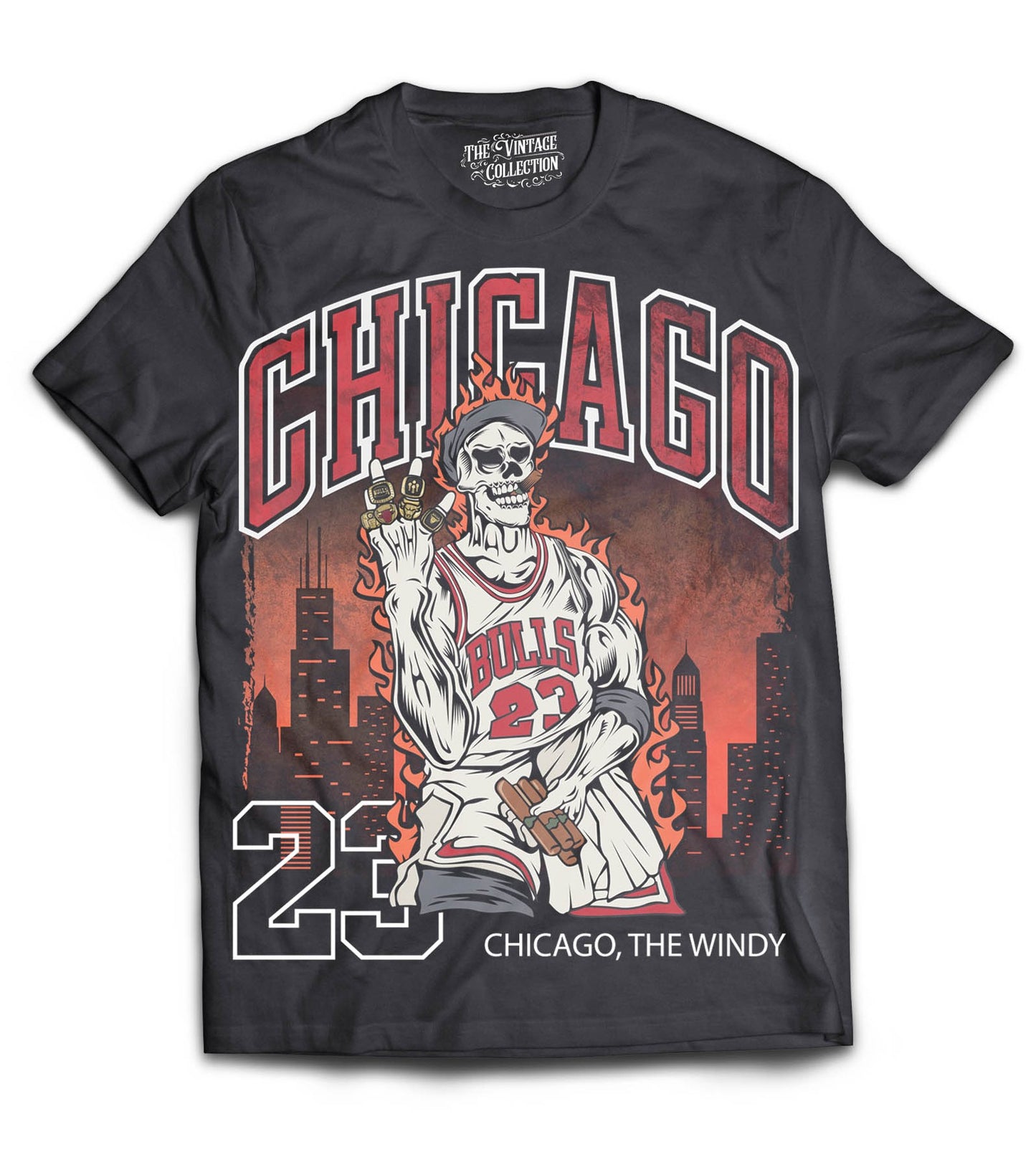 Chicago Rings Shirt *Skeleton Edition* (Black)