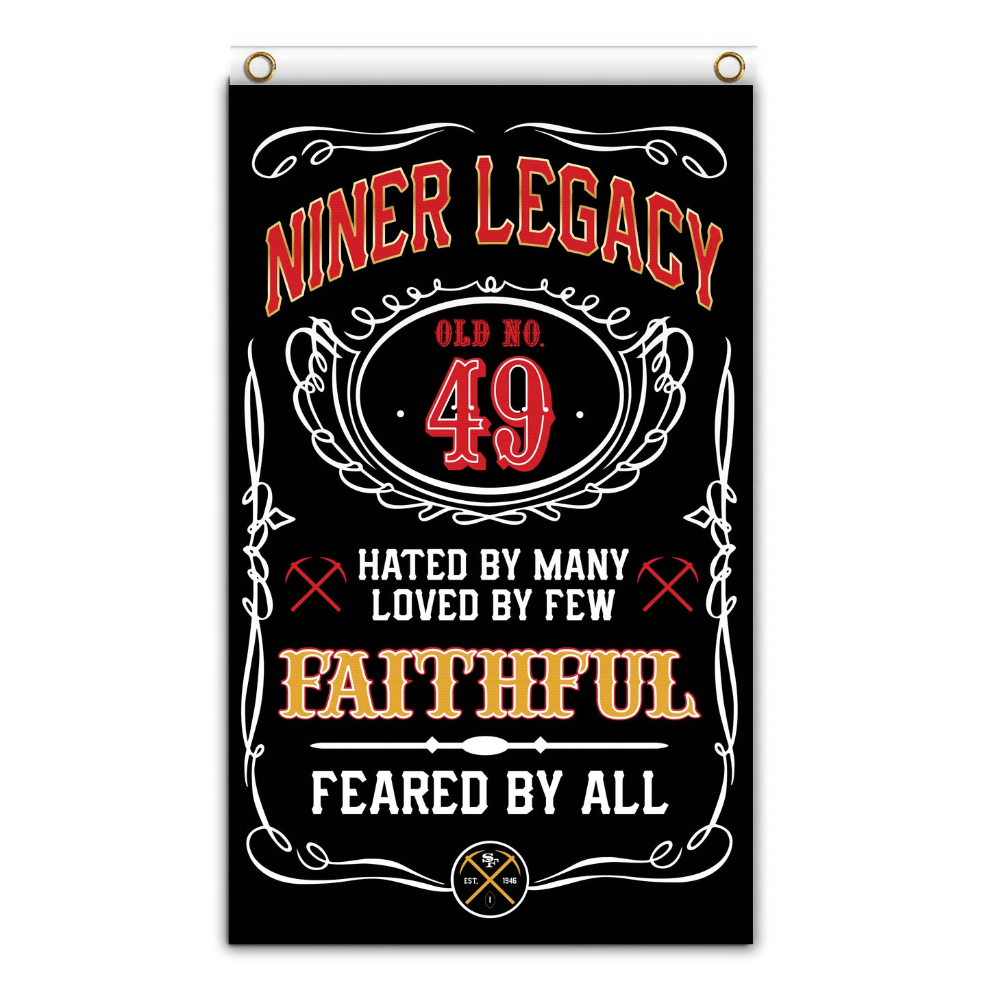 Niner Legacy *Jack Daniels* Banner/Flag