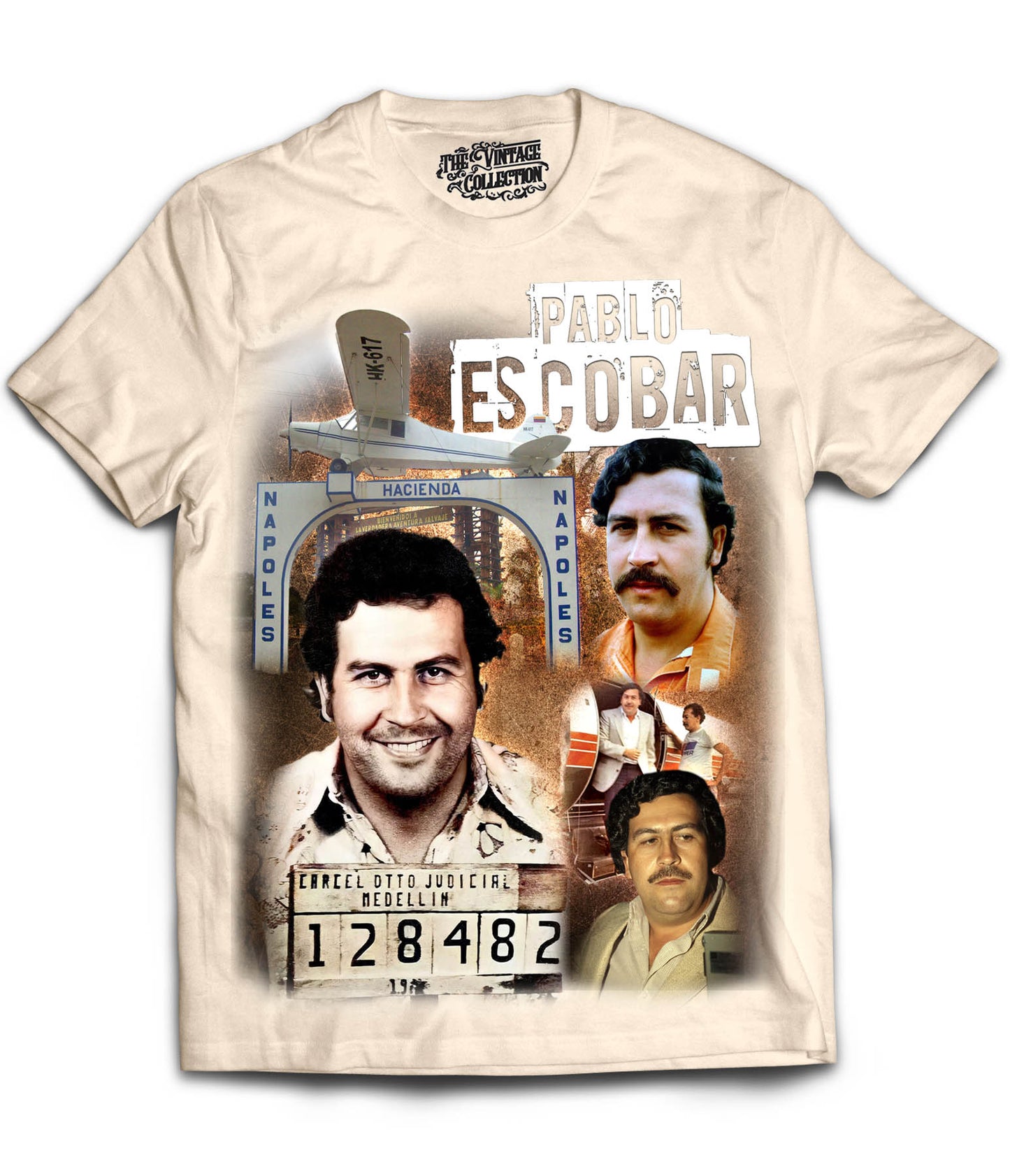 Pablo Escobar Tribute Shirt (Cream)