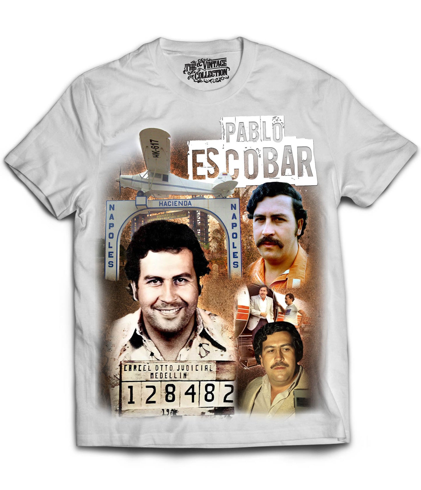 Pablo Escobar Tribute Shirt (Off White)