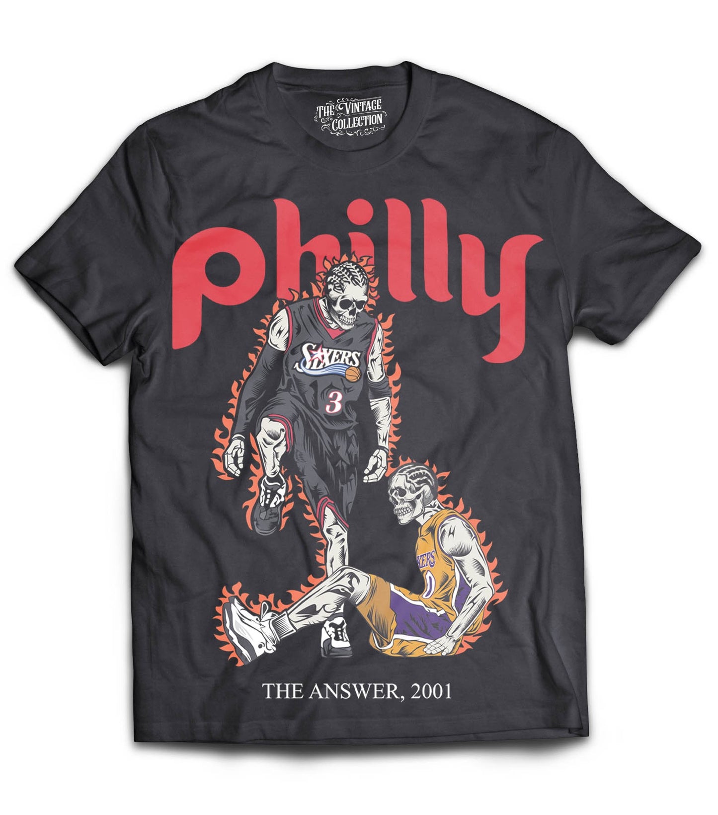Philly Step Over Shirt *Skeleton Edition* (Black)