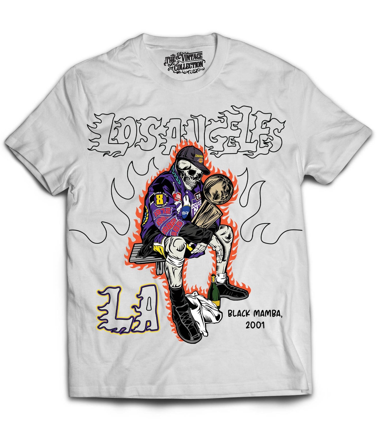 Los Angeles Black Mamba Shirt *Skeleton Edition* (White)