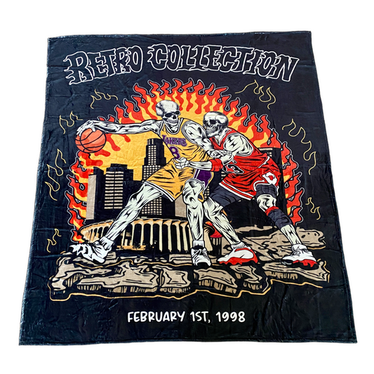 GOAT vs Mamba Blanket *Skeleton Edition*