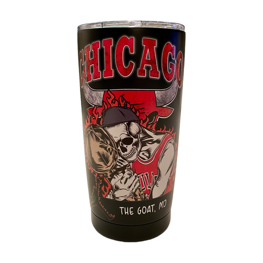 GOAT Tribute & GOAT vs MAMBA *Skeleton Edition* Stainless Steel Travel Mug 20oz