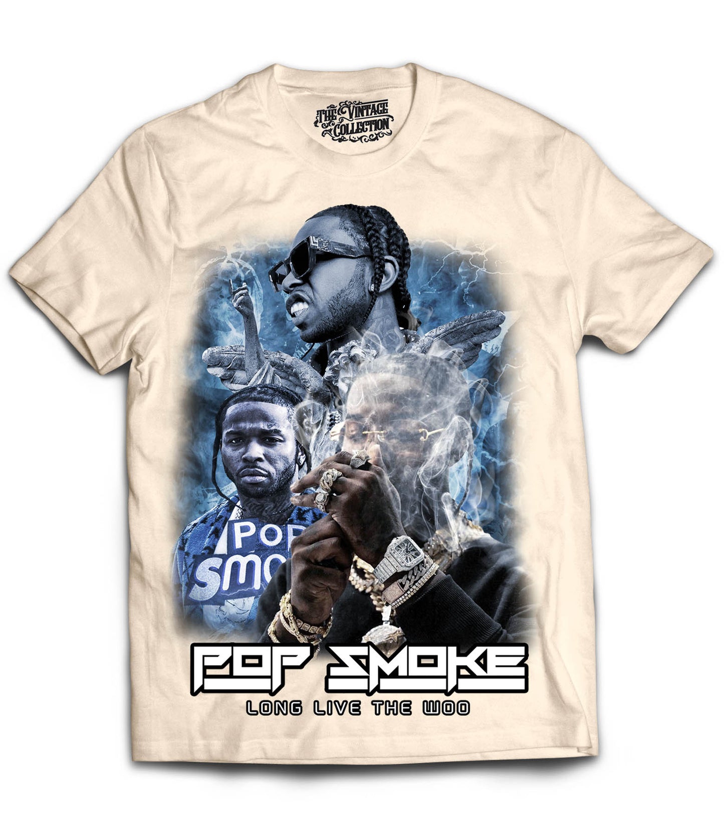 Pop Smoke Tribute Shirt (Cream)