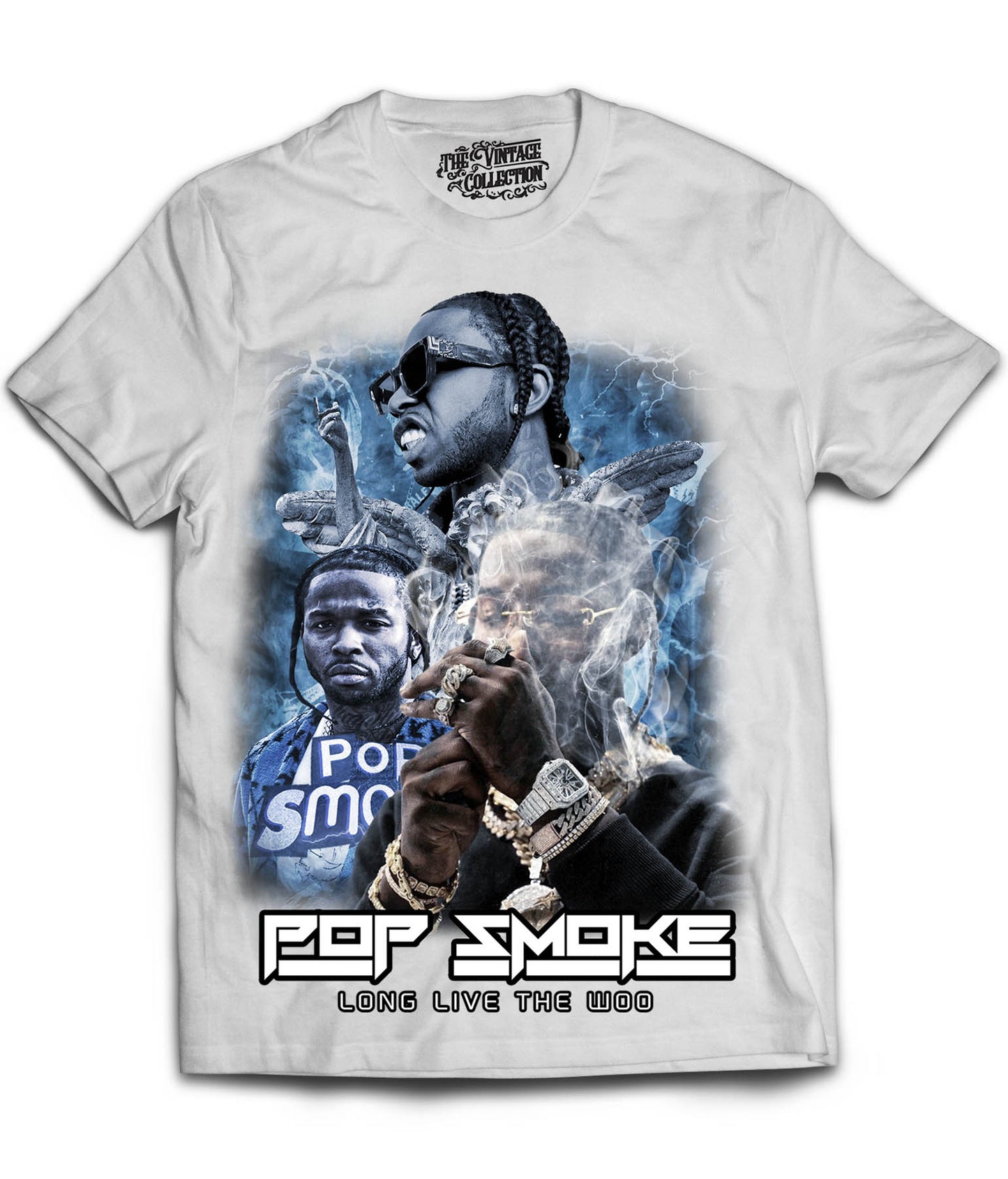 Pop Smoke Tribute Shirt (White)