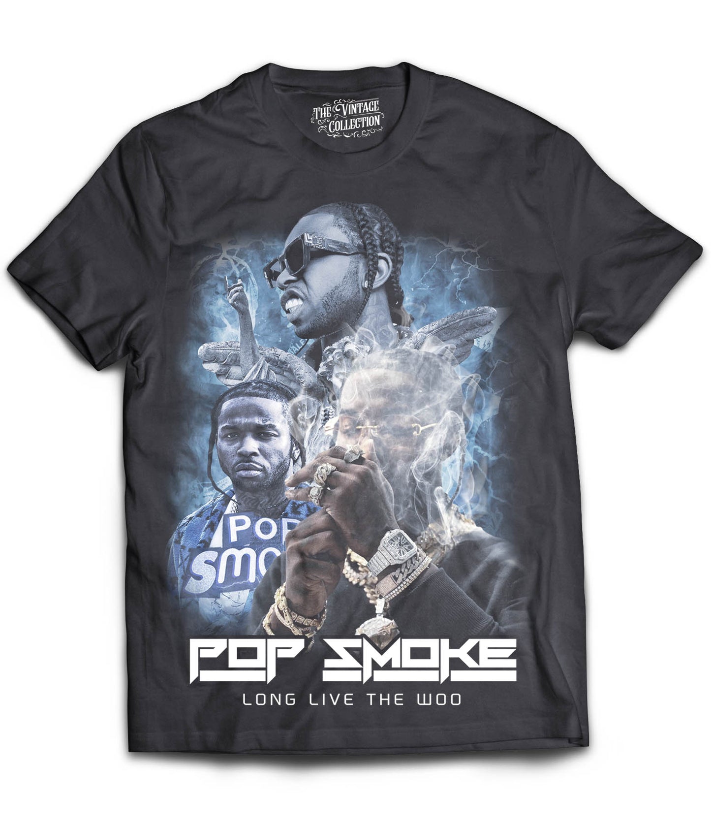 Pop Smoke Tribute Shirt (Black)