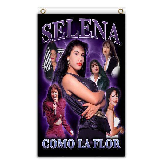 Como La Flor Tribute Banner/Flag