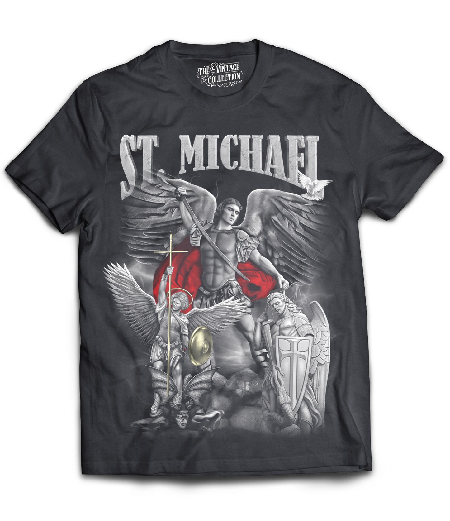 St. Michael Tribute Shirt (Black)