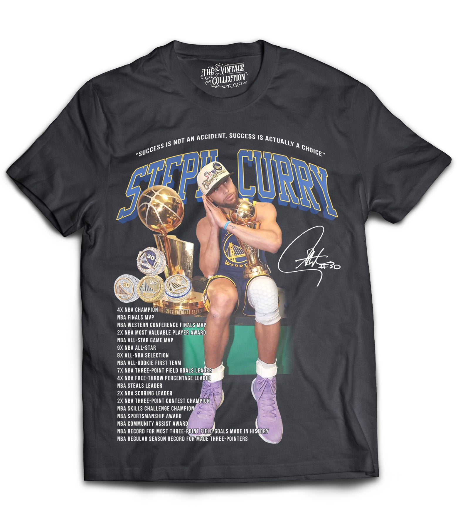 Steph Tribute Shirt (Black) – The Retro Collection