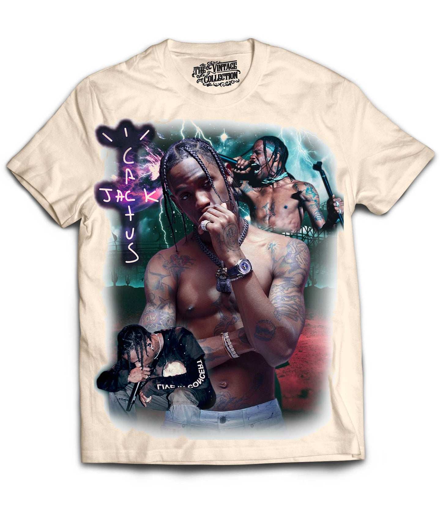 Travis Scott Tribute Shirt (Cream)