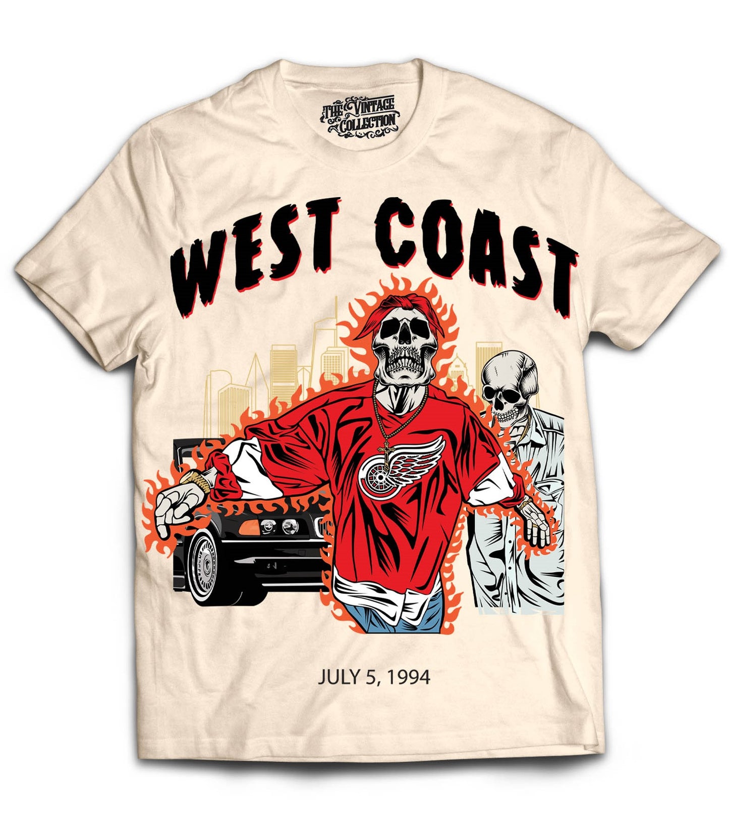 West Coast Shirt *Skeleton Edition* (Cream)