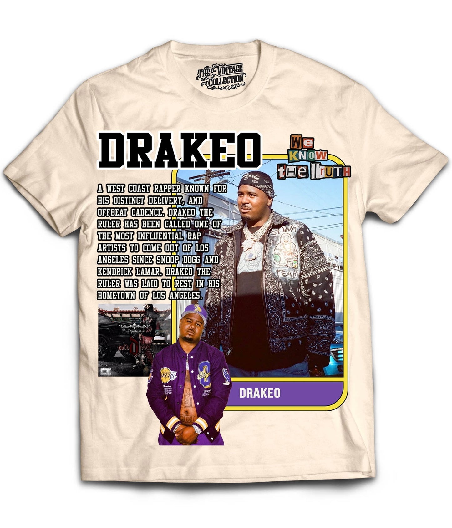 Drakeo Card Shirt (Cream)
