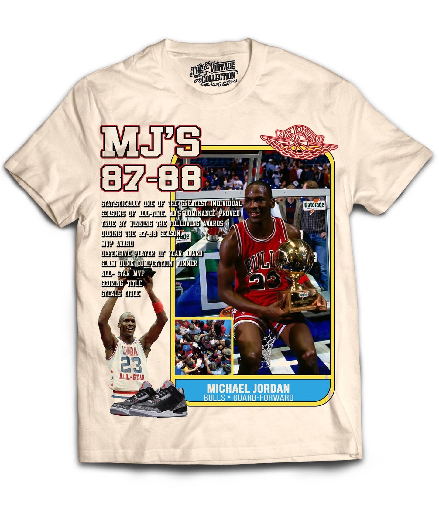 MJ's 87-88 Card Shirt (Cream)