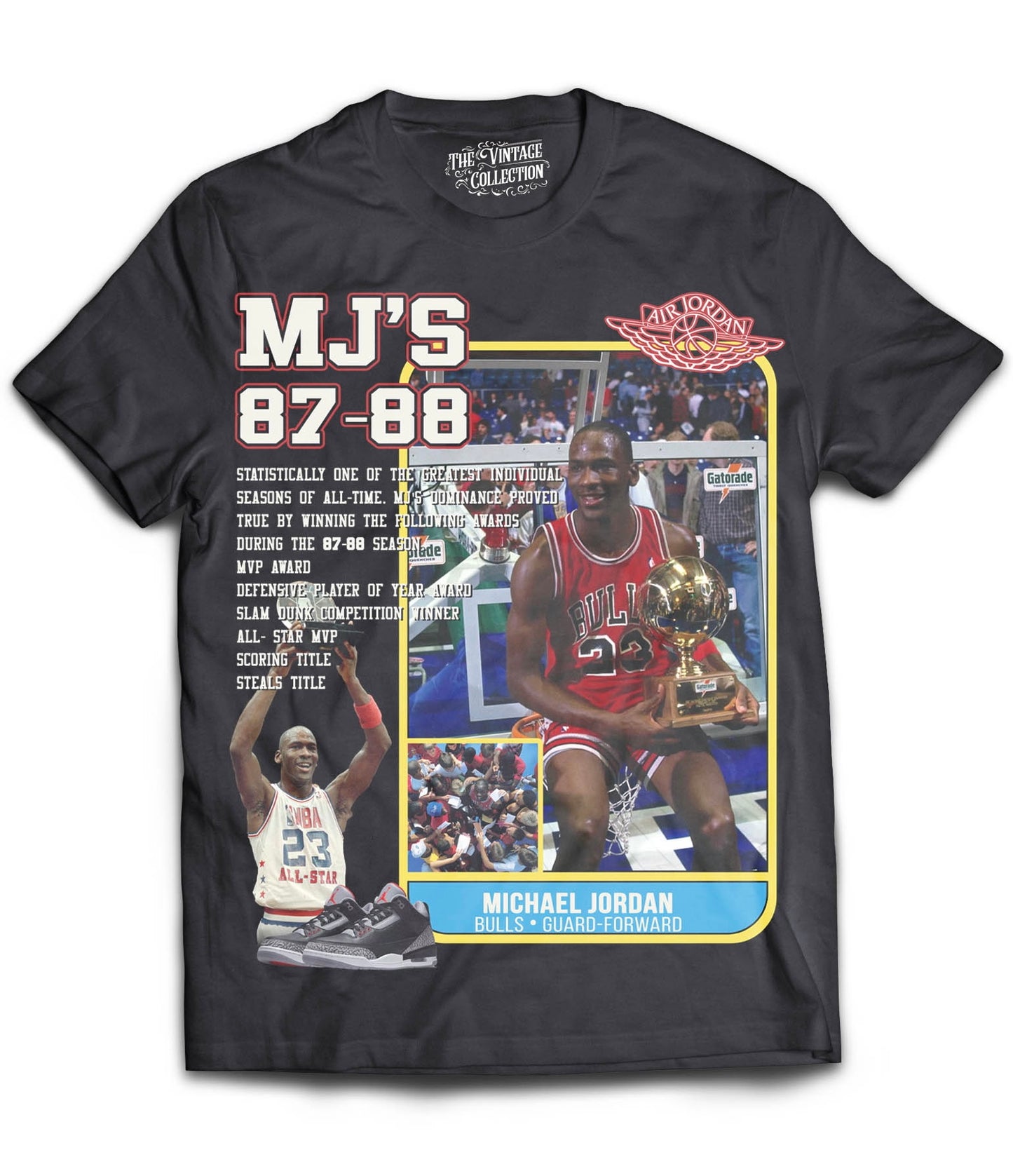 MJ's 87-88 Card Shirt (Black)