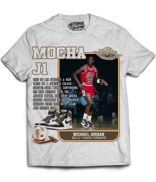 Mocha J1 Card Shirt (Off White)