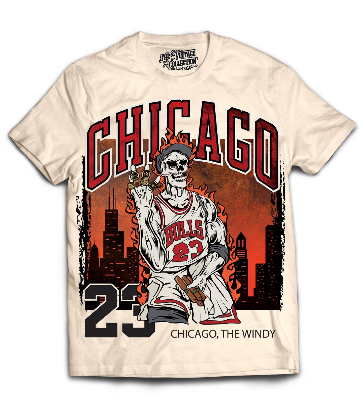 Chicago Rings Shirt *Skeleton Edition* (Cream)