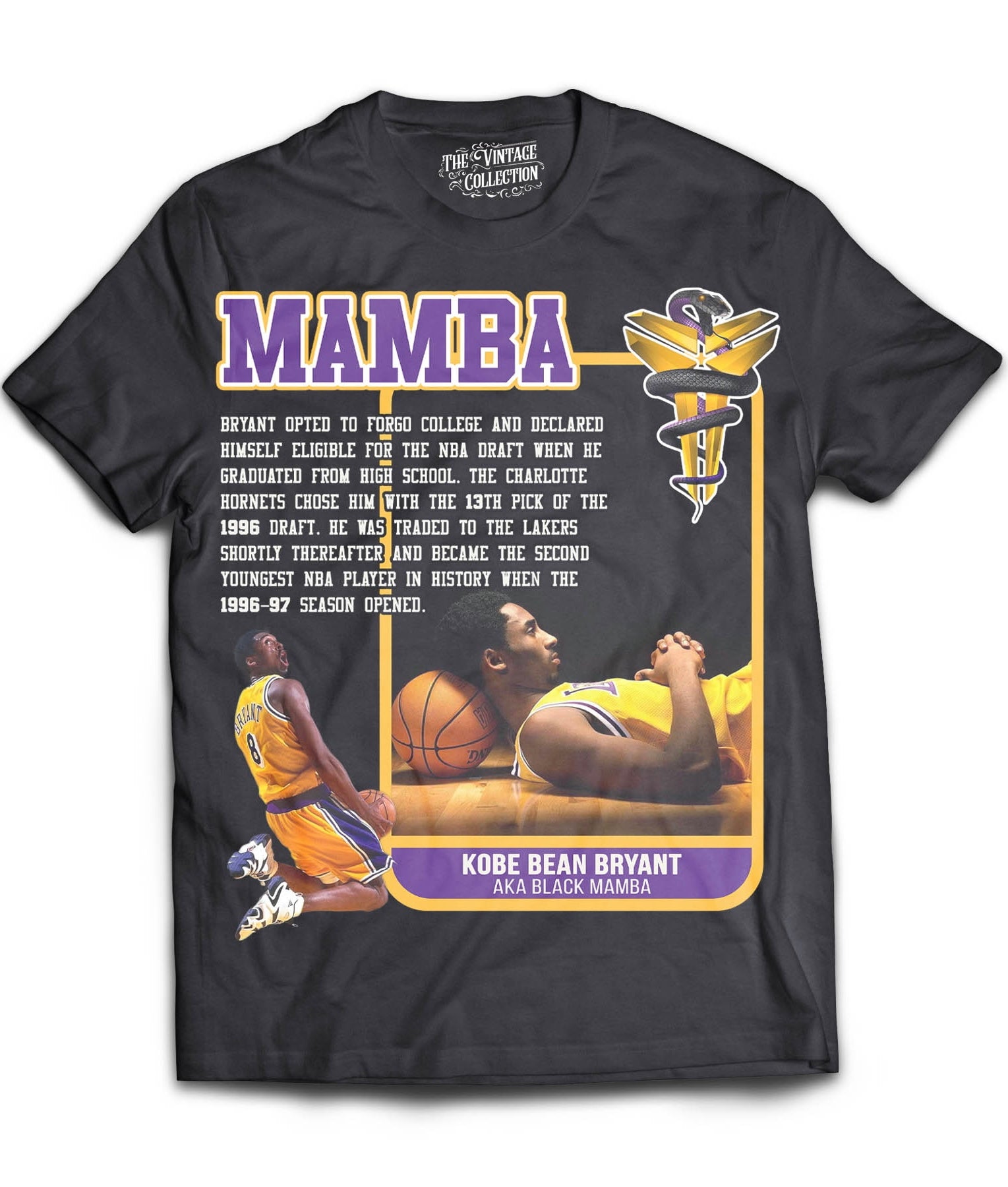Mamba Tribute Card Shirt (Black) The Retro Collection Mamba Tribute Card Shirt (Black) The Retro Collection