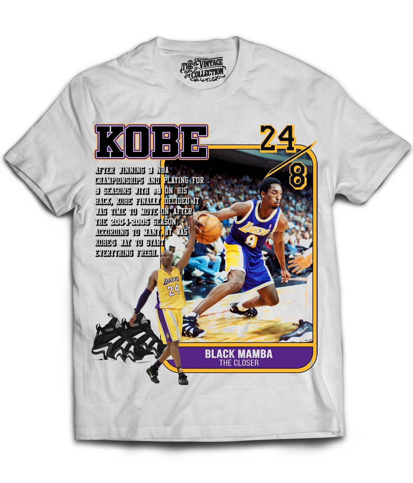 Black Mamba Rookie Card Shirt (White)