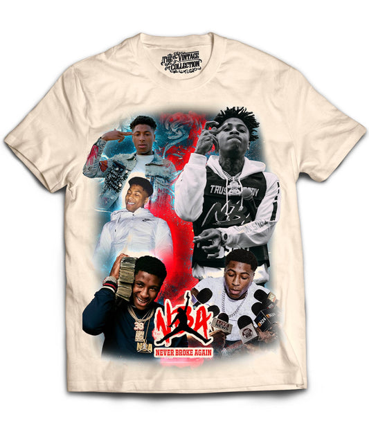 NBA YoungBoy Tribute Shirt (Cream)