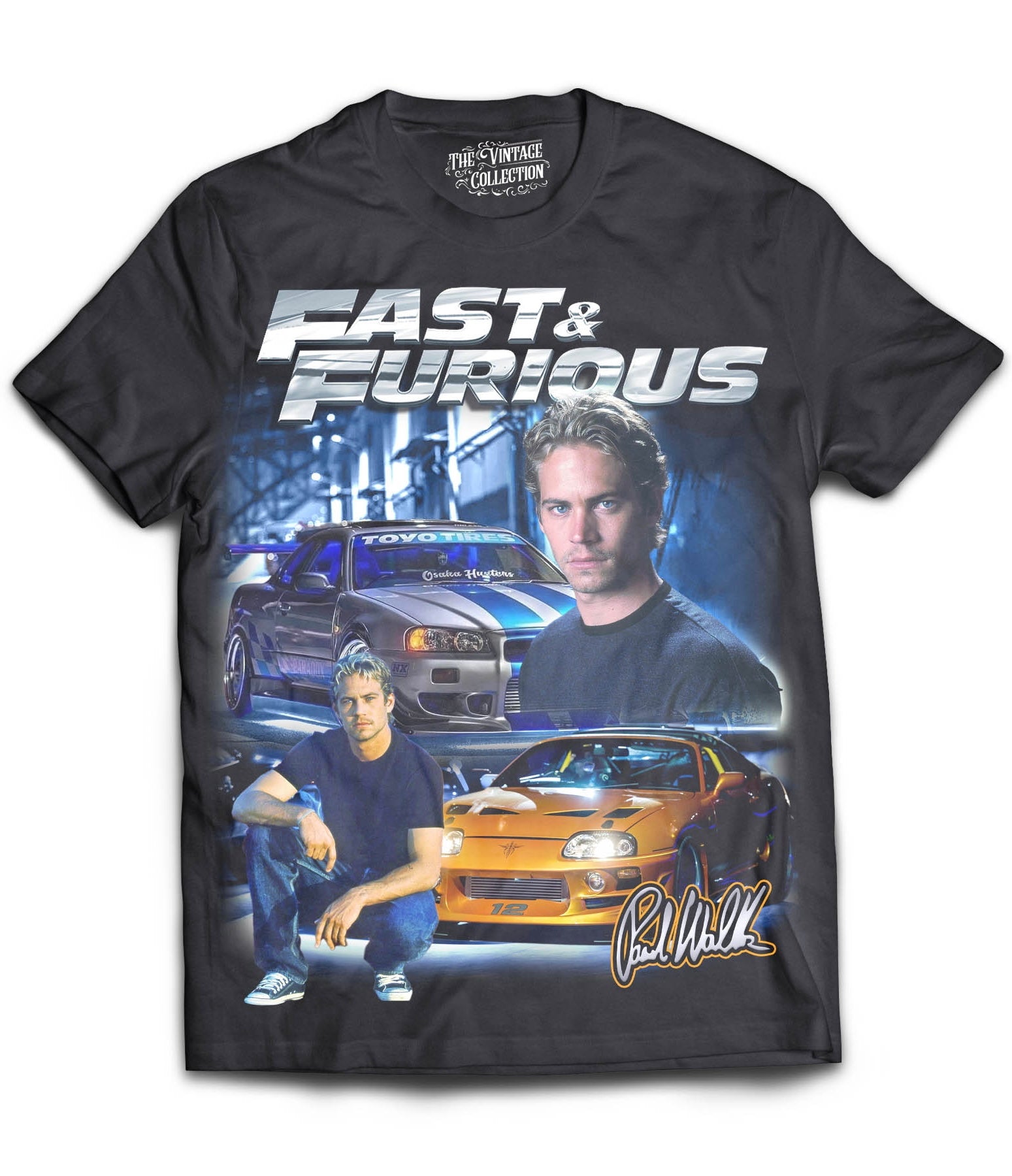 Fast & Furious Tribute Shirt (Black) – The Retro Collection