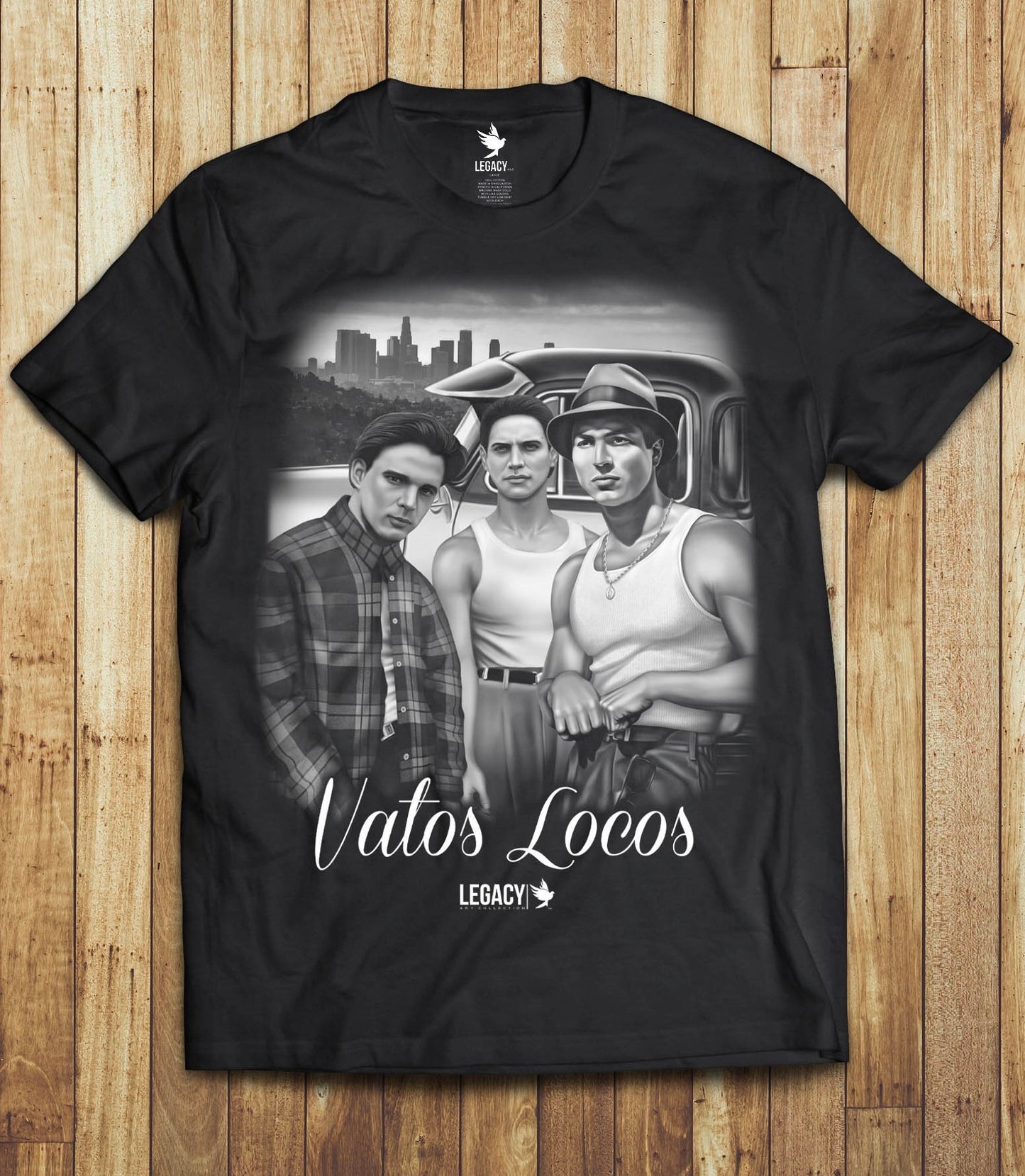 Vatos Locos *Throw Back Edition* Shirt (Black)