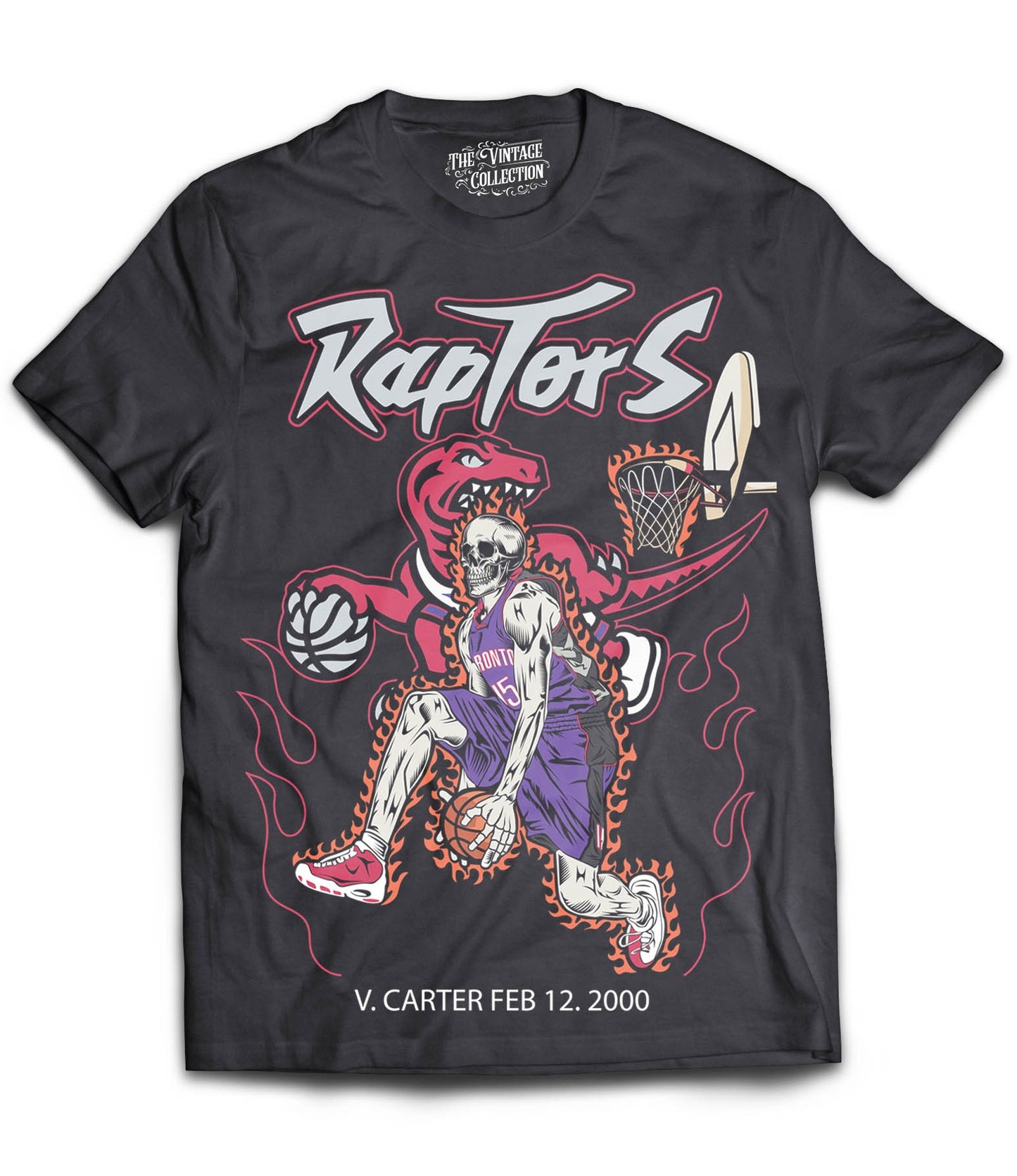 Raptors Dunk Shirt *Skeleton Edition* (Black)